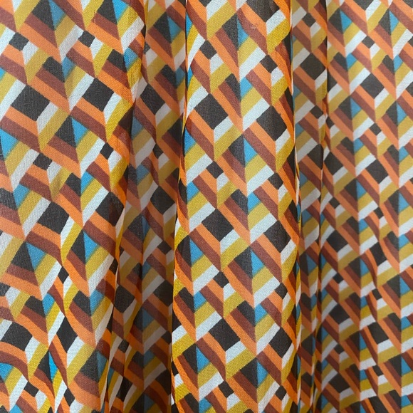 Patterned Skirt - Plaid - Chiffon like - dressy - Balletcore - A line - Sheer - Picture 3 of 9